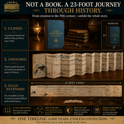 🌍 6,000 Years of Biblical & World History in One 23-Foot Timeline