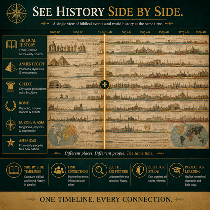 🌍 6,000 Years of Biblical & World History in One 23-Foot Timeline