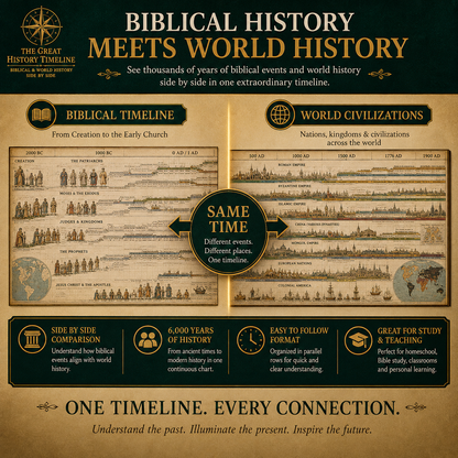 🌍 6,000 Years of Biblical & World History in One 23-Foot Timeline