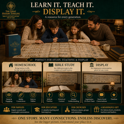 🌍 6,000 Years of Biblical & World History in One 23-Foot Timeline