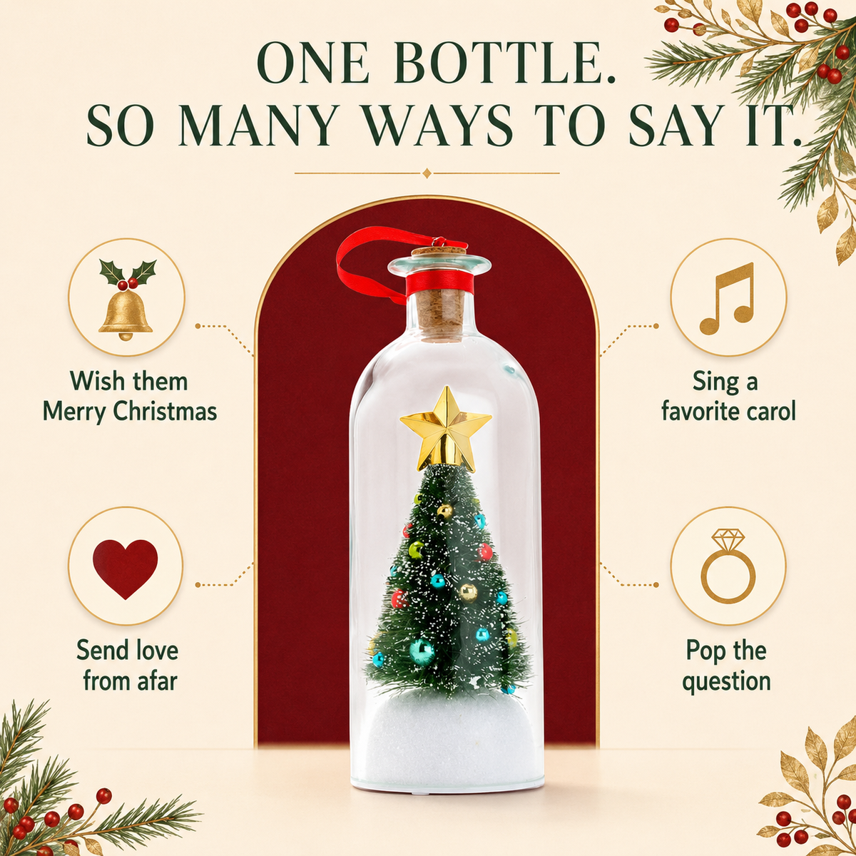 TopSpire™ Record-a-Message Christmas Tree