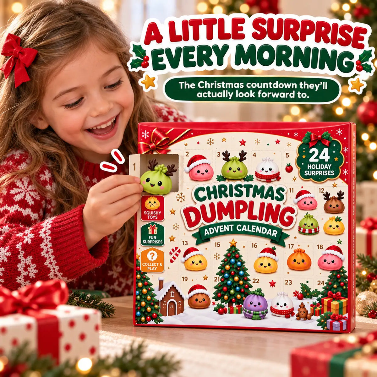 Christmas Dumpling Advent Calendar 2026 – 24-Day Stress Relief Surprise Set