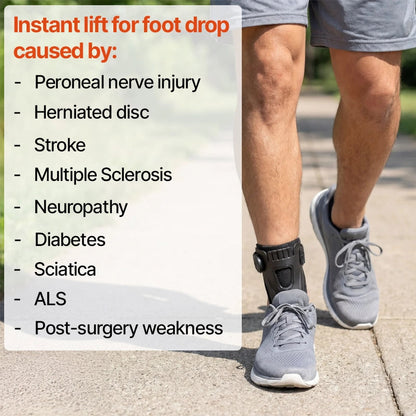 🦶 Toe Lift Foot Support Brace – Ankle Stabilizer for Drop Foot, Walking Assist & Daily Mobility ✨