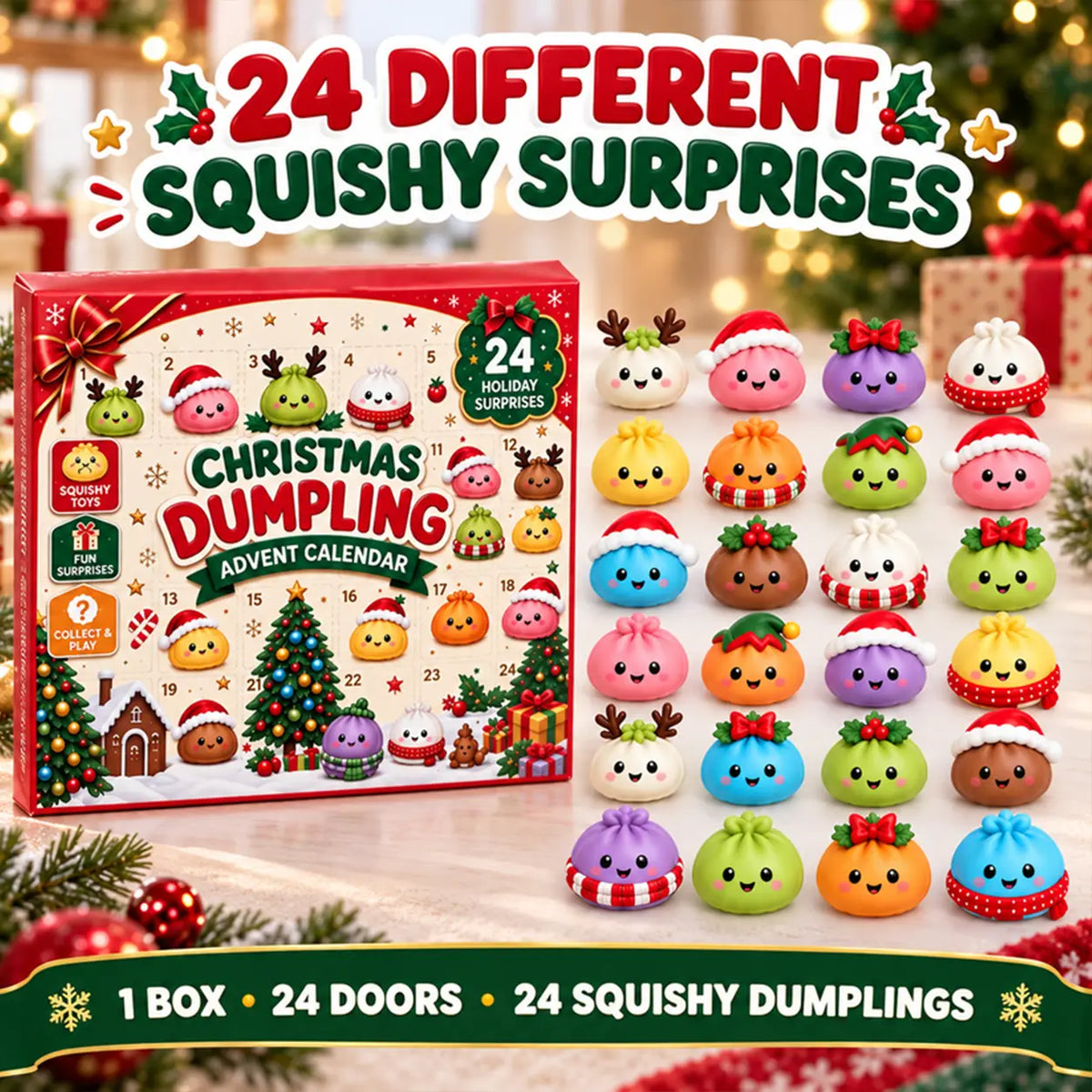 Christmas Dumpling Advent Calendar 2026 – 24-Day Stress Relief Surprise Set