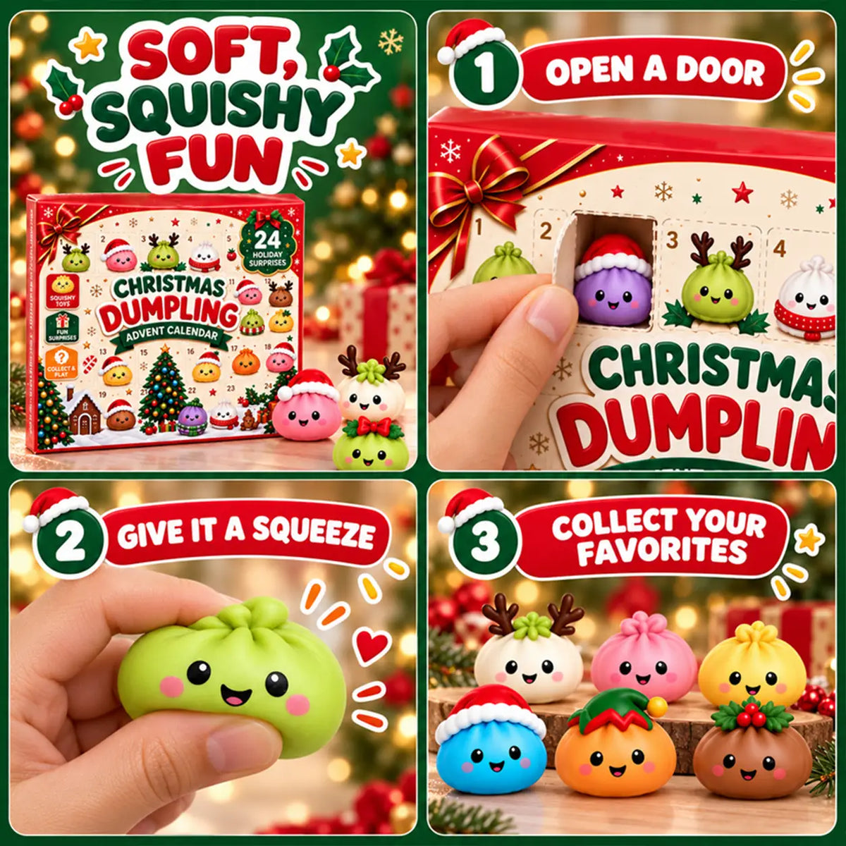 Christmas Dumpling Advent Calendar 2026 – 24-Day Stress Relief Surprise Set