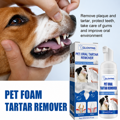🐶Pet Tartar Remover Foam – Fresh Breath & Healthy Teeth, No Brushing Needed!🦷