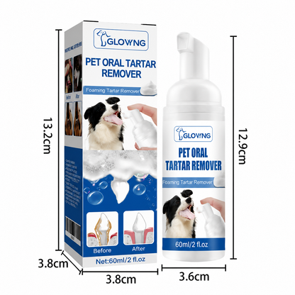 🐶Pet Tartar Remover Foam – Fresh Breath & Healthy Teeth, No Brushing Needed!🦷