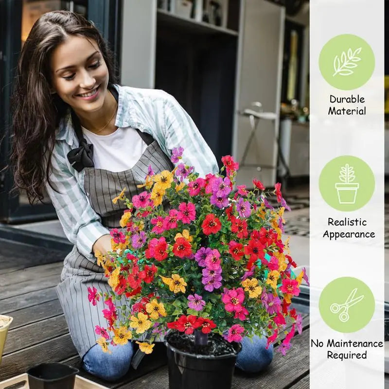 💐🌸Last Day Sale 49% OFF💐 UV Resistant Colorful Artificial Flower(With a flower basket)