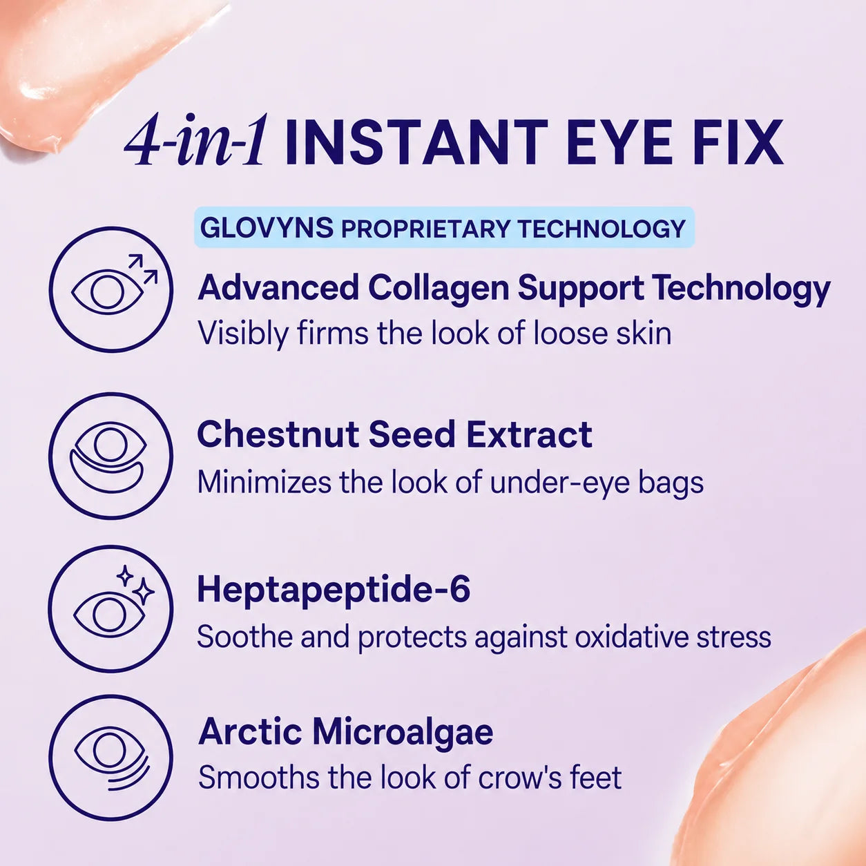 ✨ GLOVYNS Instant Lift Eye Gel – Smooth Wrinkles & Reduce the Look of Under-Eye Bags 👁️💜