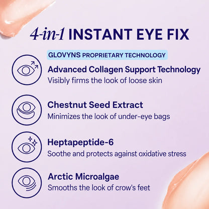 ✨ GLOVYNS Instant Lift Eye Gel – Smooth Wrinkles & Reduce the Look of Under-Eye Bags 👁️💜