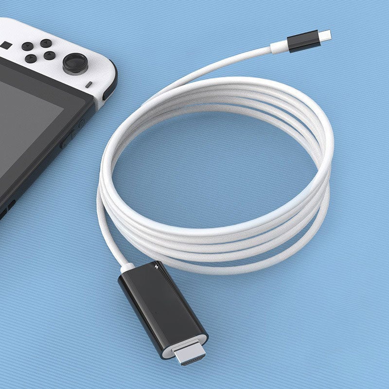 🎮 2M USB-C to HDMI Cable – 4K Display & 100W PD Charging for Switch, Phones, Tablets & Laptops