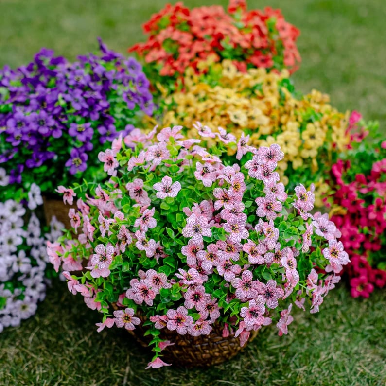 💐🌸Last Day Sale 49% OFF💐 UV Resistant Colorful Artificial Flower(With a flower basket)