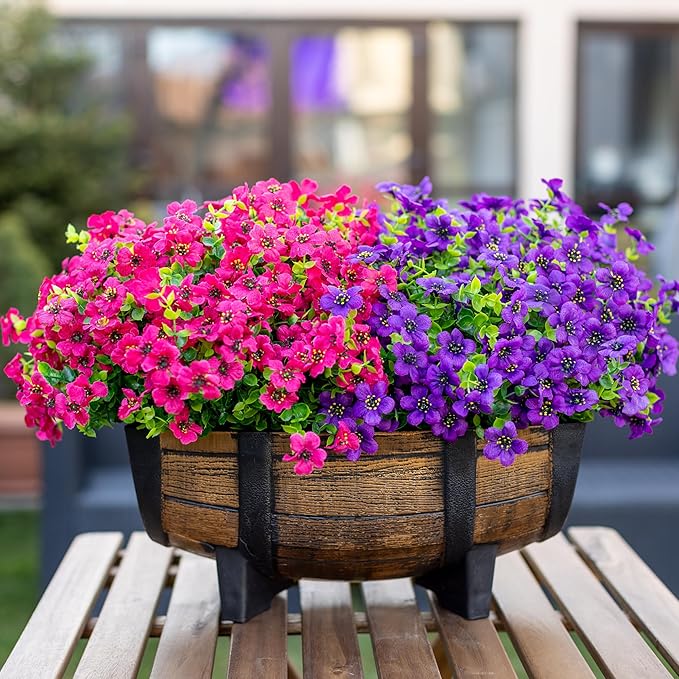 💐🌸Last Day Sale 49% OFF💐 UV Resistant Colorful Artificial Flower(With a flower basket)