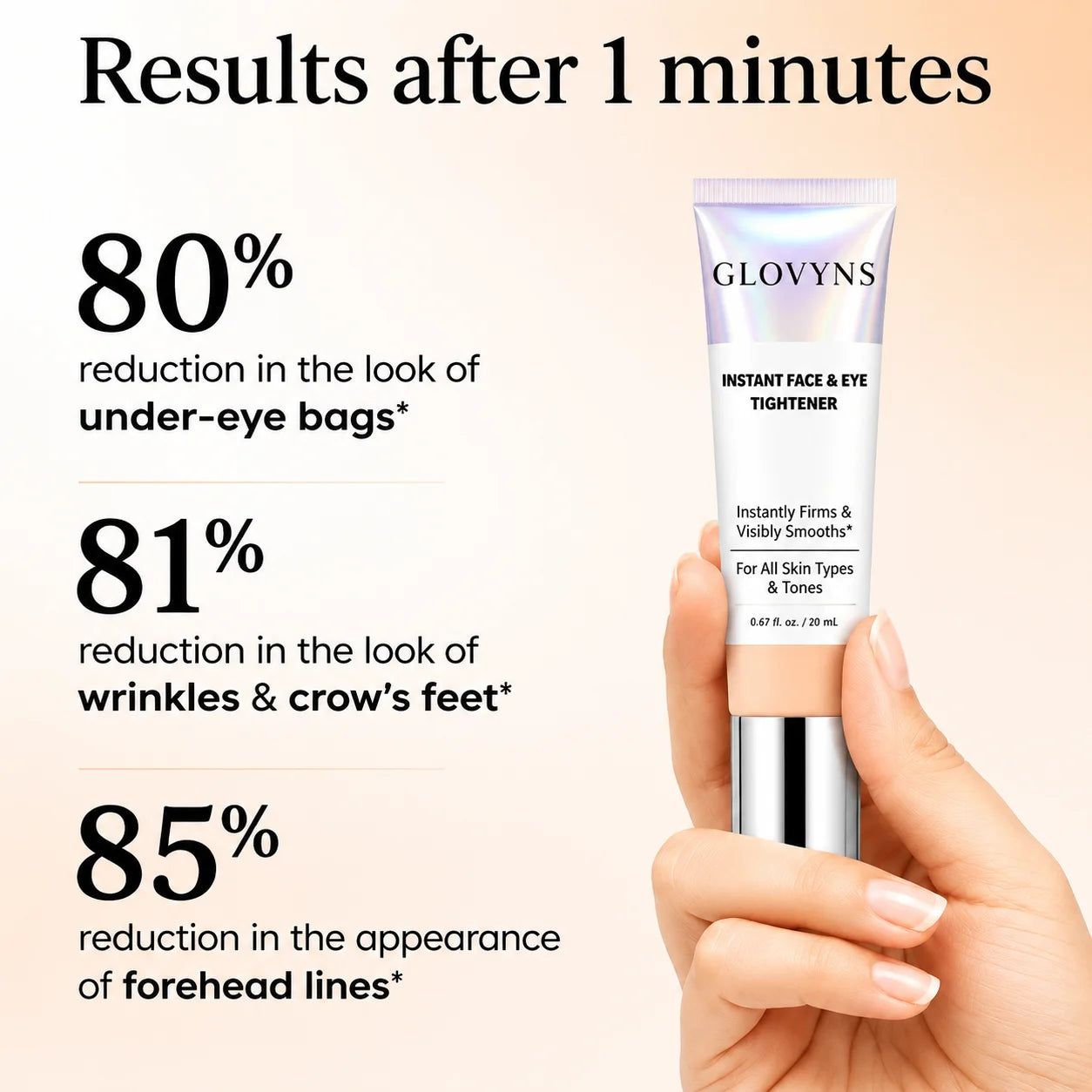 GLOVYNS™ Instant Face Temporary Tightener – Instant visible results in 60 seconds