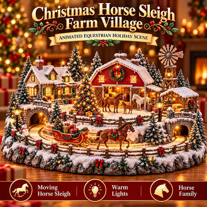 🎁 Highland Cow Christmas Farm Village – Lighted Farmhouse Holiday Décor 🎄