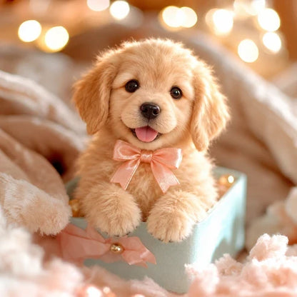 🎄 49% OFF – Golden Buddy™ Realistic  Golden Retriever Puppy