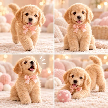 🎄 49% OFF – Golden Buddy™ Realistic  Golden Retriever Puppy