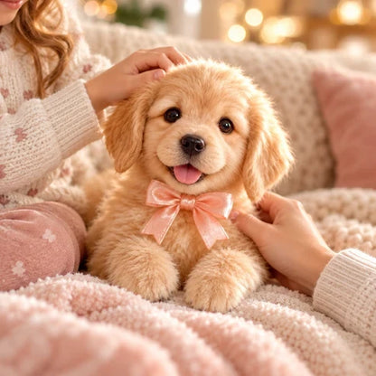 🎄 49% OFF – Golden Buddy™ Realistic  Golden Retriever Puppy
