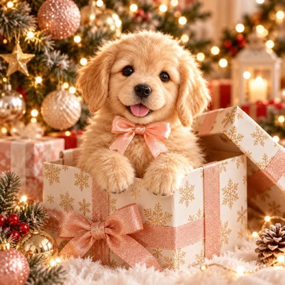 🎄 49% OFF – Golden Buddy™ Realistic  Golden Retriever Puppy