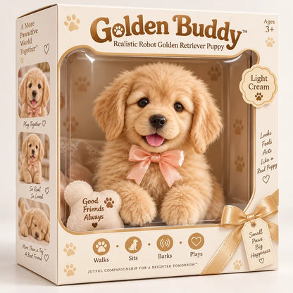 🎄 49% OFF – Golden Buddy™ Realistic  Golden Retriever Puppy