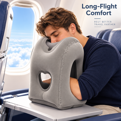 ✈️ Inflatable Airplane Sleep Pillow – Sleep Better on Every Flight😴