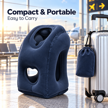 ✈️ Inflatable Airplane Sleep Pillow – Sleep Better on Every Flight😴