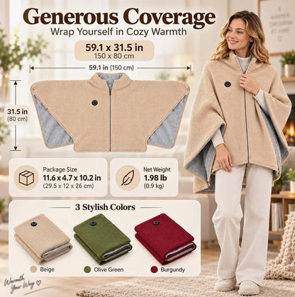 Glovyns Wearable Heated Blanket- Cozy Hands-Free Warmth