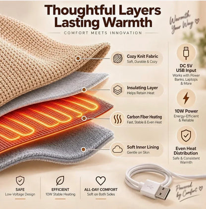 Glovyns Wearable Heated Blanket- Cozy Hands-Free Warmth