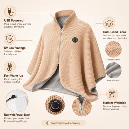 Glovyns Wearable Heated Blanket- Cozy Hands-Free Warmth